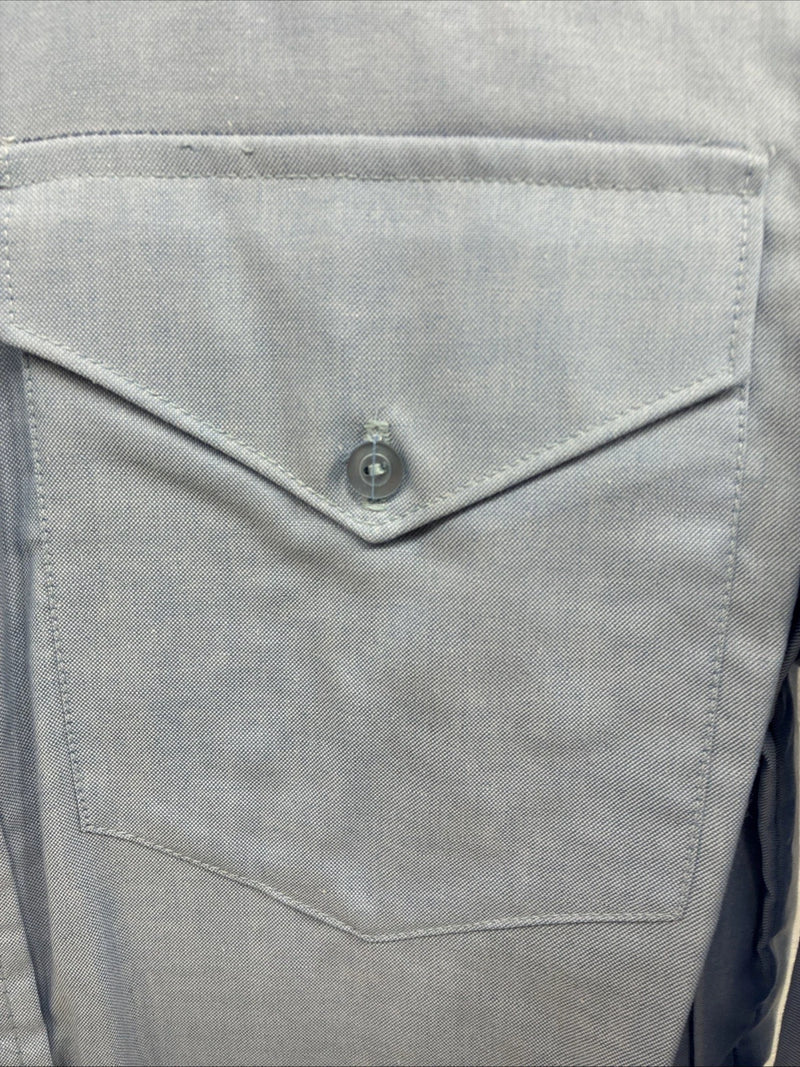 New Men’s H Bar C Blue Jean Long Sleeve Button Up 16 Large V-31