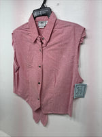 New Women’s Cowboy Threads Pink Short Sleeve Button  Up Size Medium MM-85
