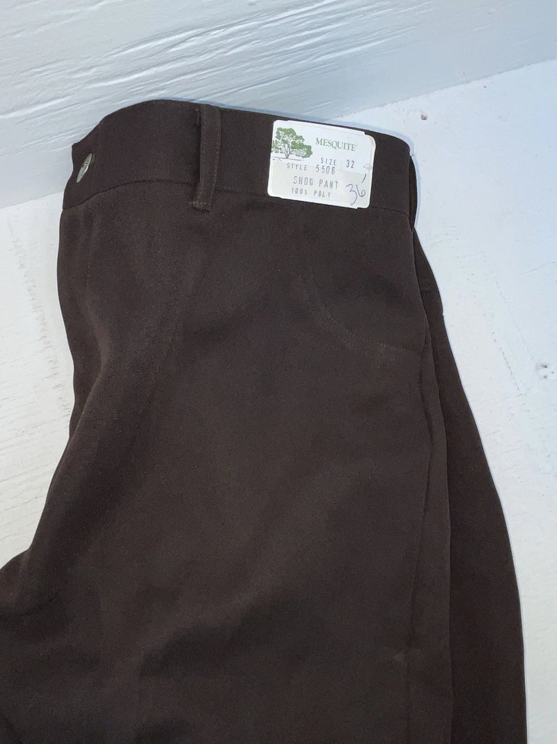 New Vintage Brown Mesquite Polyester Pants #5506 OO-41