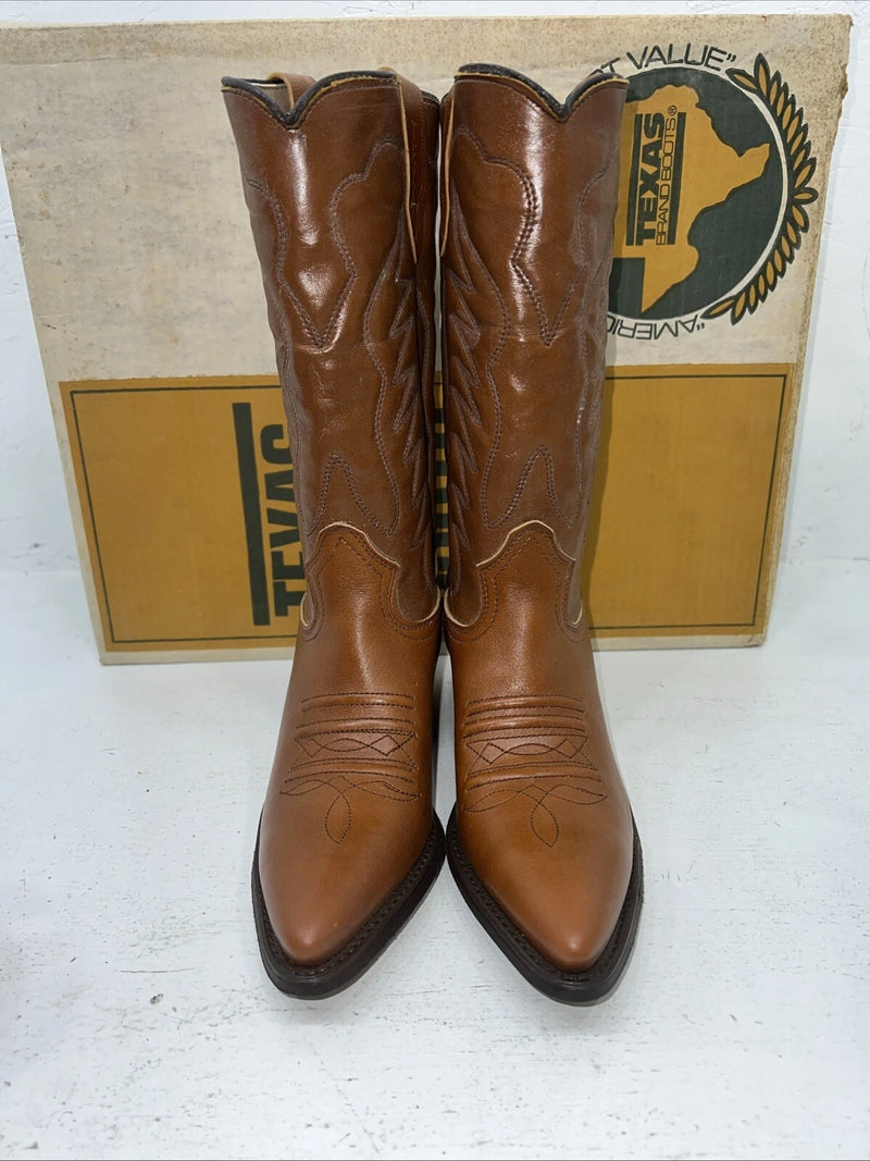 New Women’s Brown Texas Brand Cowboy Boots. 4422 6 M. 20-137
