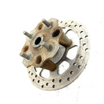 2002 Suzuki Quadrunner 500 4x4 OEM Front Wheel Hub W/Rotor 54110-09F11 AS37