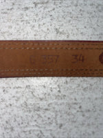 New Red Genuine Leather Nocona 34” Belt #357 Z-14