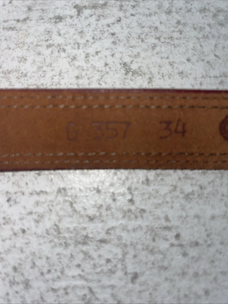 New Red Genuine Leather Nocona 34” Belt #357 Z-14