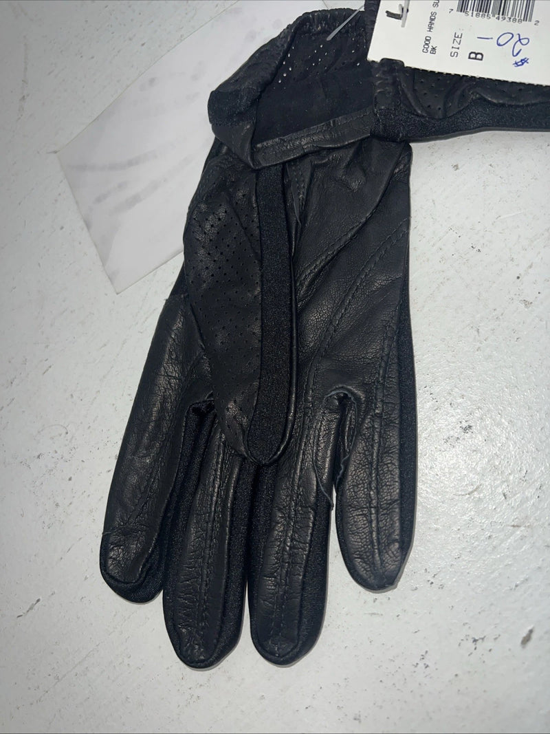 New Millers Black Leather Good Hands Riding Gloves #1247 Q-503