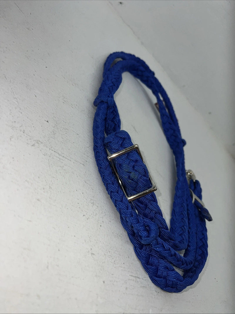 New Tough 1 Blue Nylon Braided Reins #54-915 Y-17