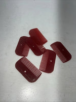 New Red Mini Horse Combs Set Of 6 D-508