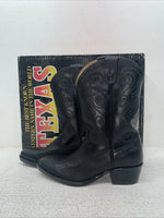 New Kids Black Texas Brand Cowboy Boots. C 2000 13.5 13 1/2 D. 23-78