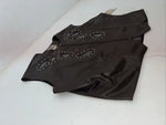New Women’s Brown 1849 Authentic Ranchwear Leather Show Vest XL WW-53
