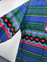 New Men’s Wrangler Multi Color Long Sleeve Button Up 16.5 Large Q-60
