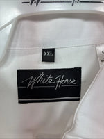 New Women’s White Horse White Gem Long Sleeve Pearl Snap 2XL GG-90