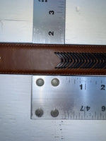 New Brown Genuine Leather Nocona Weaved 32” Belt #N2479002 JJ-35