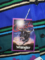 New Men’s Multicolor Wrangler Button Up Long Sleeve Shirt. 15.5x34 M I-34