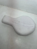 New White Wool Keyhole Seat Riser #30-1002 MM-601