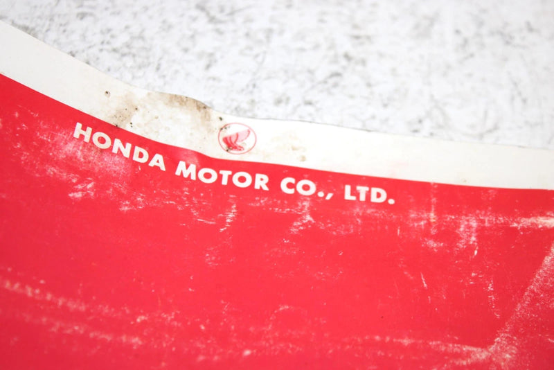 1987 Honda Fourtrax 350 A Oem Owners Manual AH39