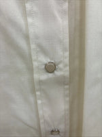 New Men’s White Horse Yellow Bull Design Long Sleeve Pearl Snap Large CC-33