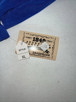 New Women’s 1849 Authentic Ranchwear Blue Long sleeve Polo Shirt XL #4259 UU-22