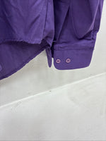 New Wayne Scott Purple Long Sleeve Button Up English Shirt XL MM-118