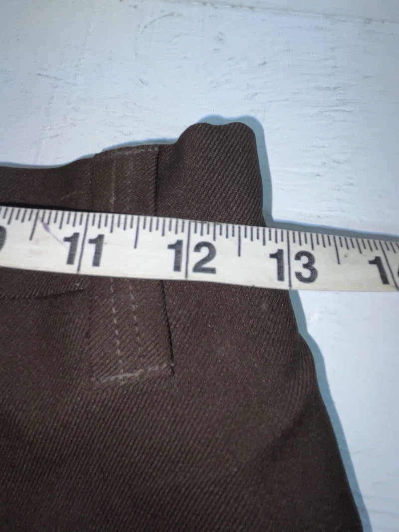 New Vintage Brown H Bar C Polyester Pants #MR477 SS-48