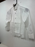 New Kids Classix White Long Sleeve Button Up English Shirt Size BS TT-27