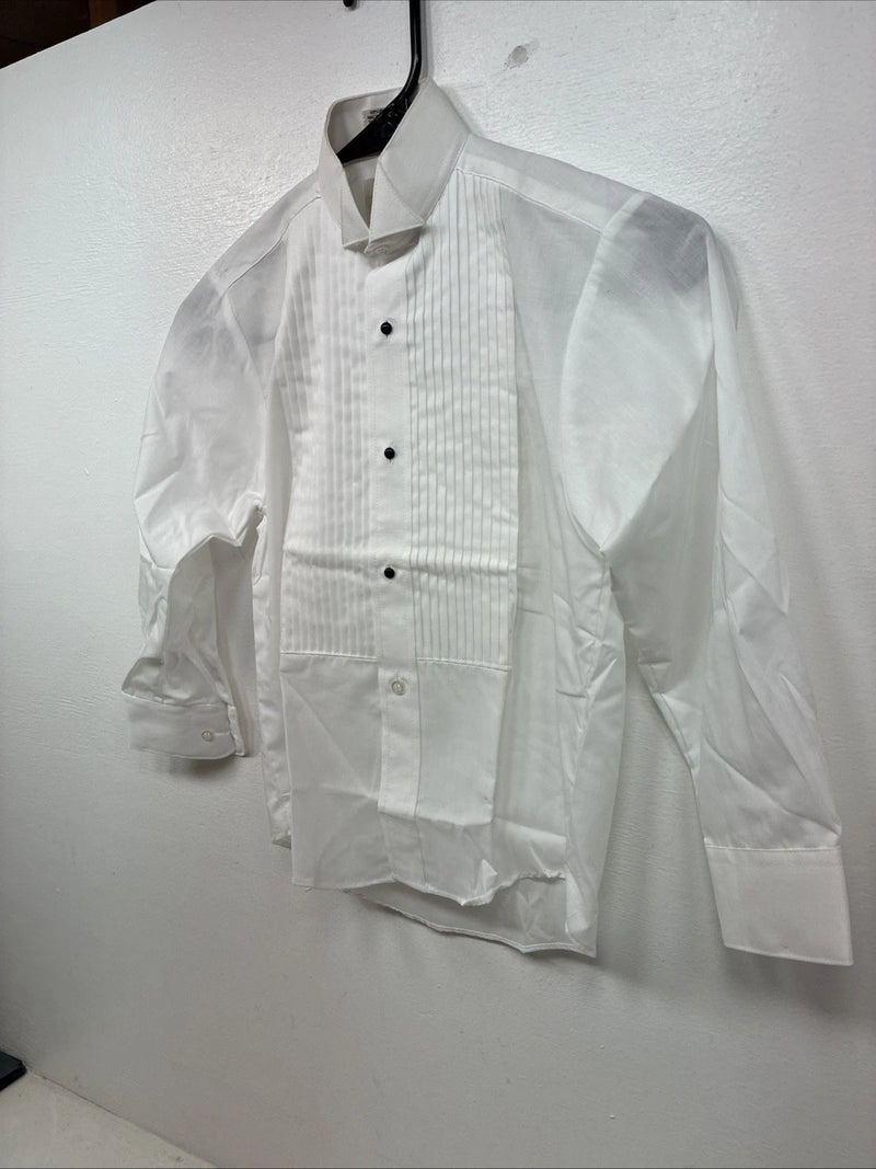 New Kids Classix White Long Sleeve Button Up English Shirt Size BS TT-27