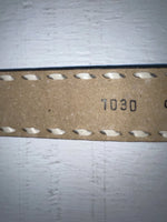 New Blue Genuine Leather Circle Y Weaved 30” Belt #7030 JJ-132