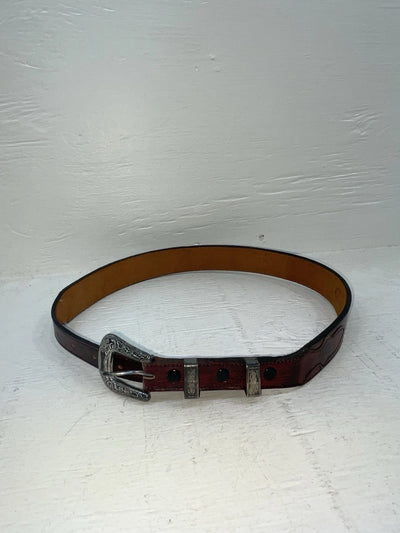 New Red Genuine Leather Nocona 28” Belt #423 NN-40