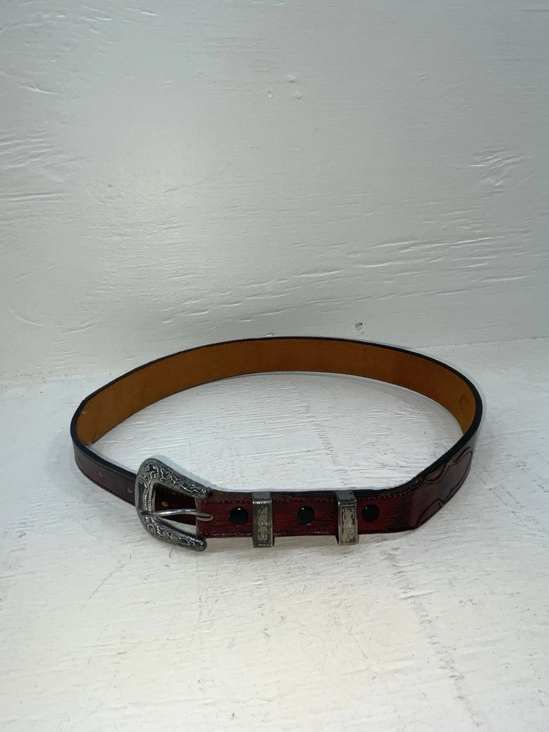 New Red Genuine Leather Nocona 28” Belt #423 NN-40