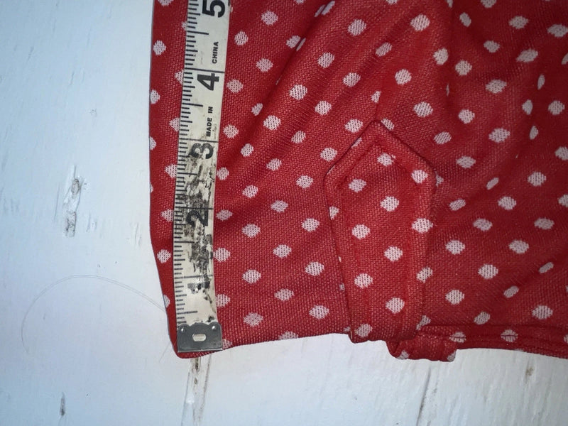 New Vintage Red Polka Dot Polyester Pants SS-67