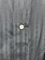 New Men’s ELY Cattleman black Stripe Long Sleeve Pearl Snap Medium J-94