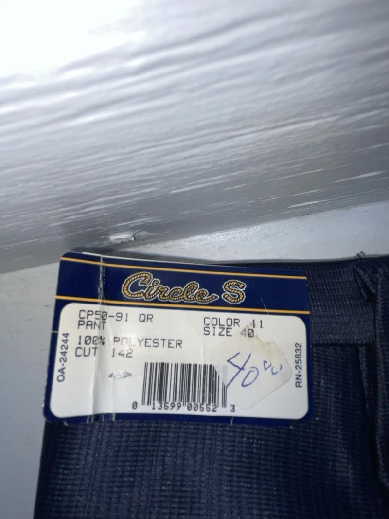 New Vintage Blue Circle S Polyester Pants #CP5091 OO-22