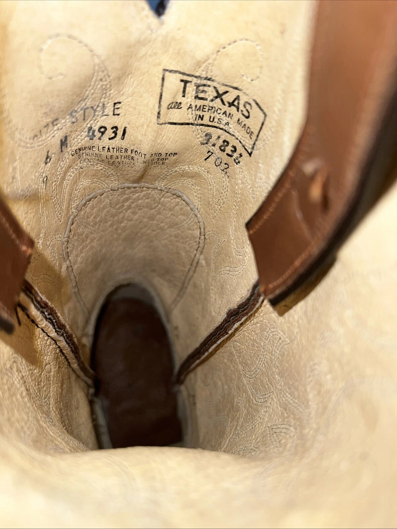 New Women’s Brown Texas Brand Cowboy Boots. 4931 6 M. 20-137