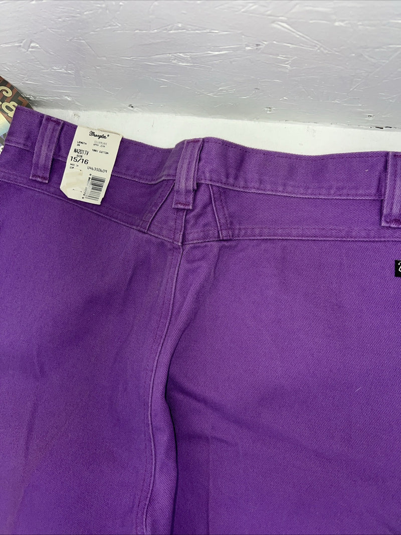 New Women’s Purple Wrangler Silverlake Relaxed Fit Denim Jeans. 15/16x34 P-13