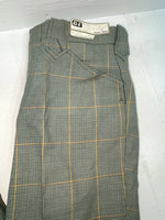 New Vintage Green Checkered Dickson Jenkins Polyester Pants #2213 ZZ-32