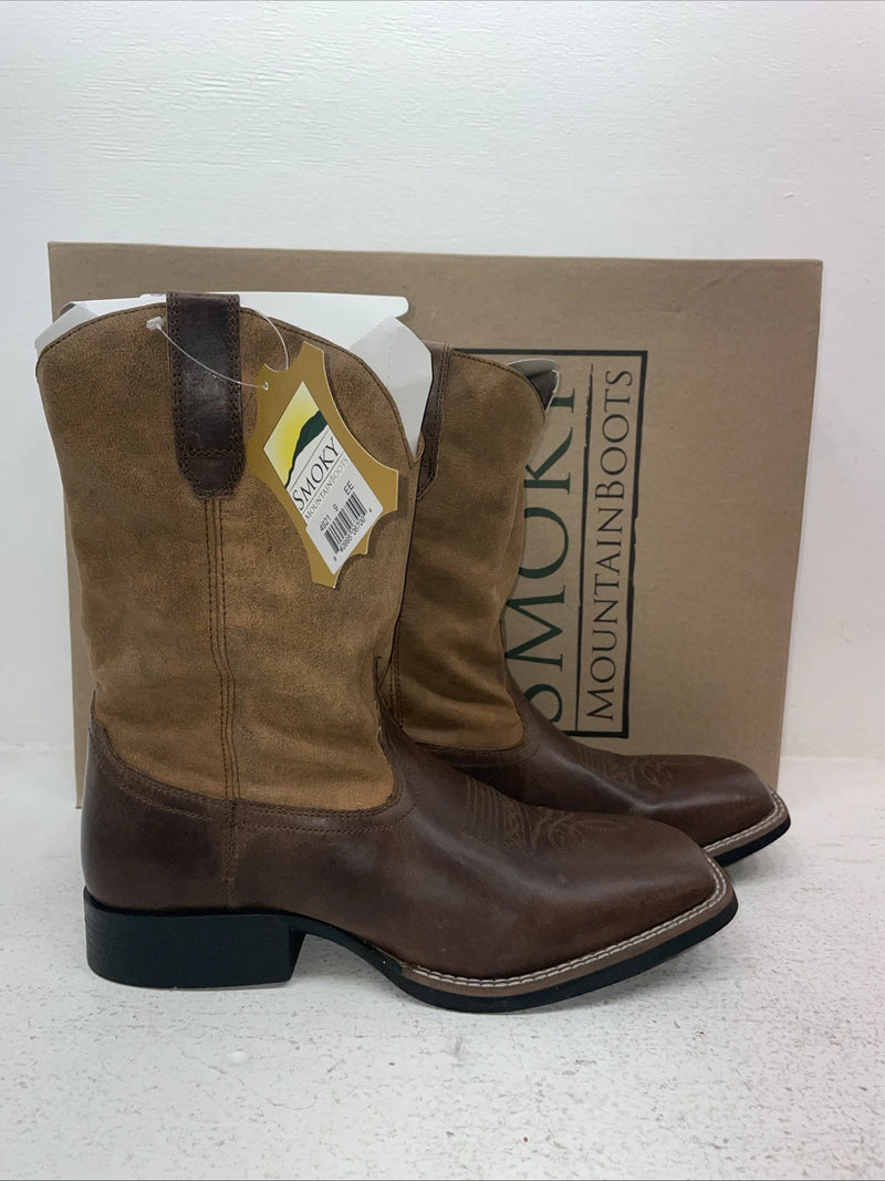 New Men’s Brown Smoky Mountain Cowboy Boots. 4921 9 E E. 4-46