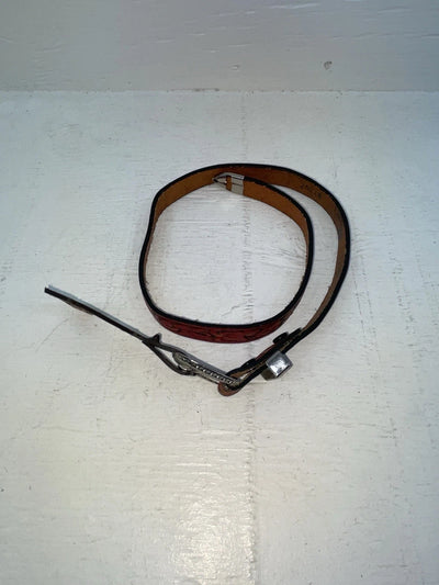 New Red Genuine Leather Chambers Tooled 20” Belt #WY347 NN-52