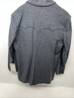 New Men’s Pioneer Wear Blue Plaid Suit Jacket 46 #12504 T-603
