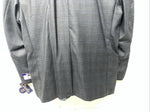 New Men’s Circle S Blue Plaid Suit Jacket 48R #25832 X-607