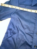 New Women’s Blue Fenton Long Sleeve Button Up Shirt #15328 3B-107