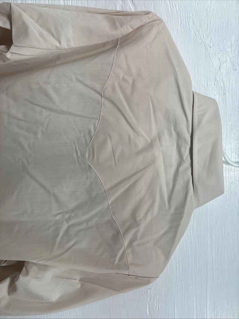 New Men’s Champion Western Tan Embroidered Long Sleeve Pearl Snap Medium T-84
