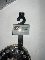 New Black Nocona Genuine Leather Bling Belt Large #N3424601 W-15
