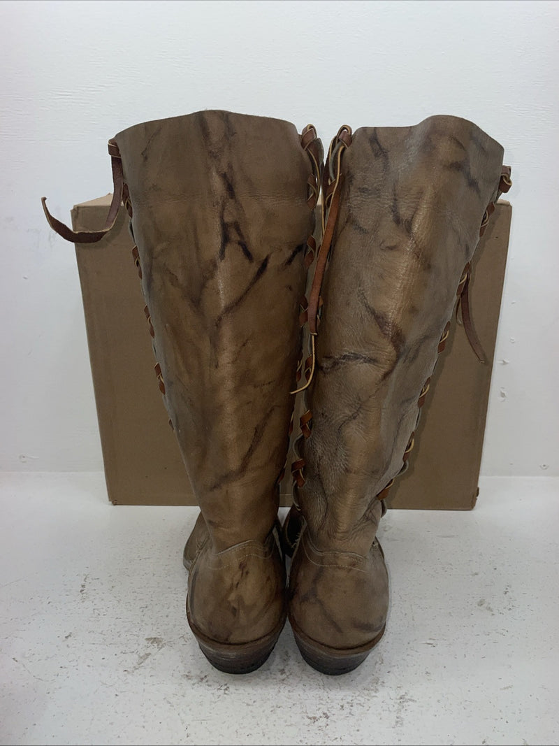 New Men’s Brown Wrangler Cowboy Boots. 3649 10 D. 7-52 