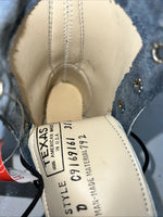 New Children’s Blue Denim Lace Up Cowboy Texas Brand Boots. 9 D. 24-41