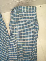 New Vintage Blue Checkered Lee Polyester Pants #2652644 VV-91