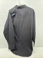 New Men’s ELY Cattleman Black Western Long Sleeve Pearl Snap 2XL F-68