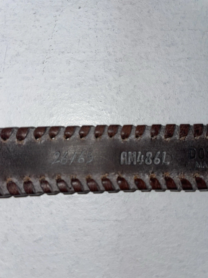 New Brown Genuine Leather Dos Amigos Beaded 26” Belt #AM486L Z-65