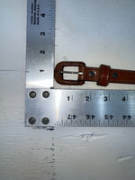 New Brown Genuine Leather M&F Silver Pendent 26” Belt #3219754 NN-35