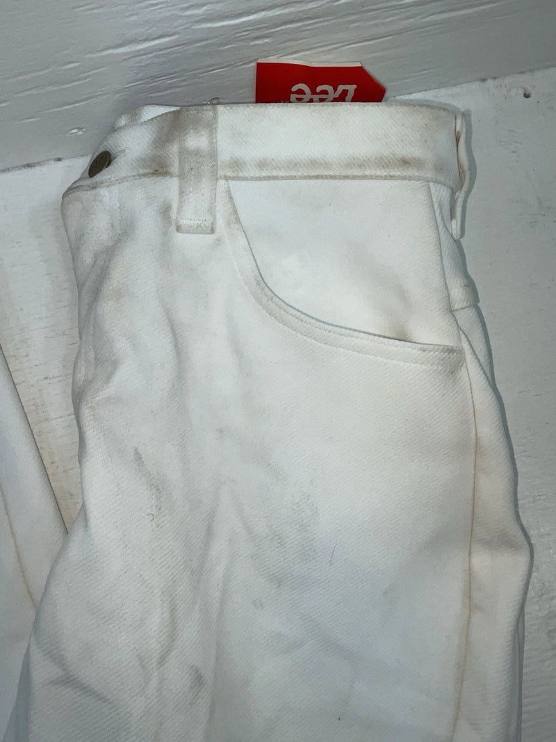 New Vintage White Lee Polyester Pants #2610810 VV-32