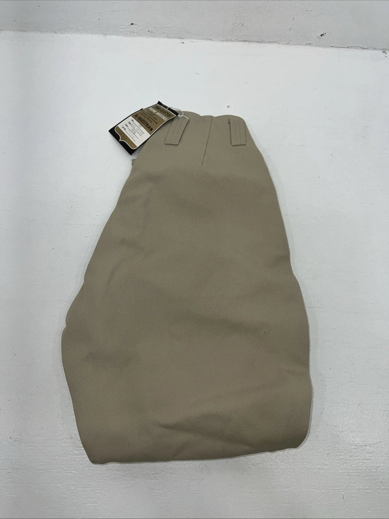 New Women’s Tan Equestrian Equi-stretch English Pants. 23 R #C522 A-142