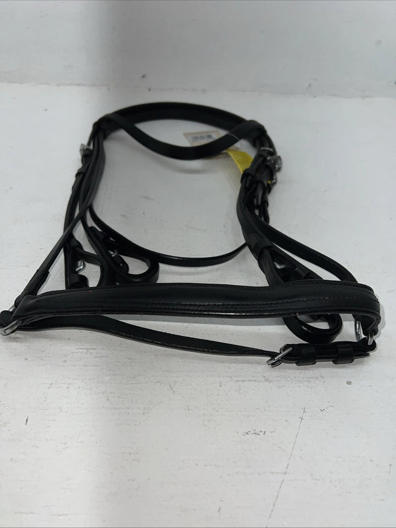 New Silver Fox Black Full Weymouth Show Bridle #20-05677-2-0 BB-36 