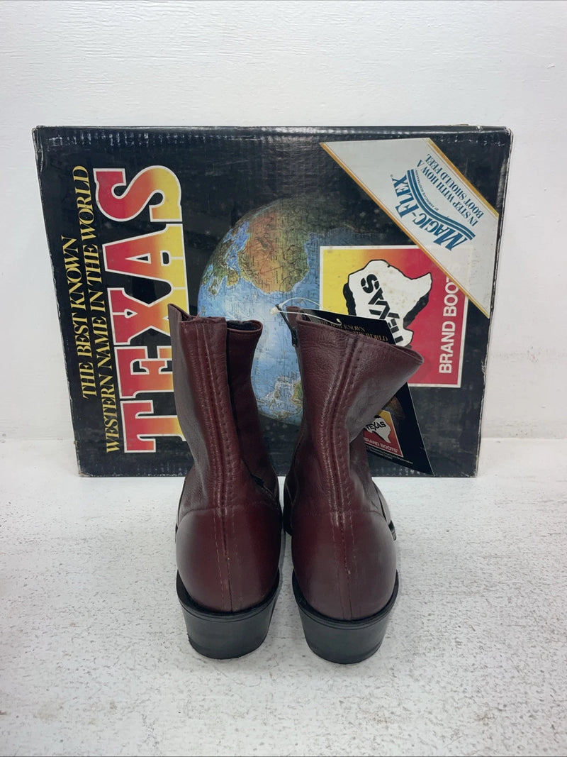 New Men’s Red Texas Brand Cowboy Boots. M 373 8.5 8 1/2 D. 3-126